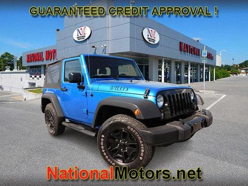 Hydro Blue Pearl Coat 2015 Jeep Wrangler Willys Wheeler