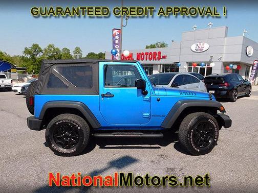 Hydro Blue Pearl Coat 2015 Jeep Wrangler Willys Wheeler