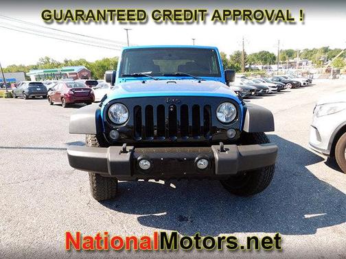 Hydro Blue Pearl Coat 2015 Jeep Wrangler Willys Wheeler