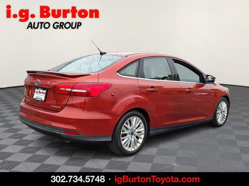 Orange 2018 Ford Focus Titanium