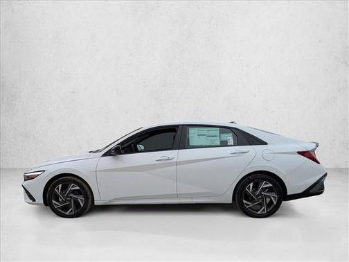 Serenity White 2025 Hyundai ELANTRA HEV SEL Sport