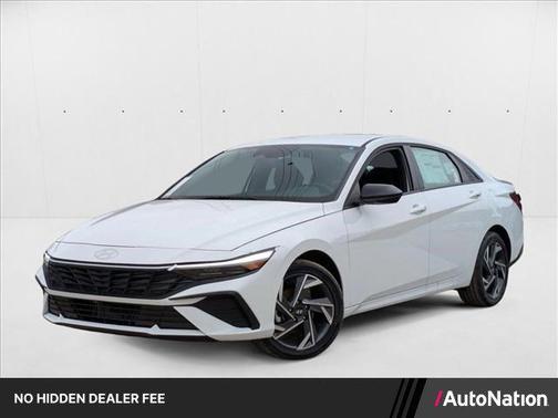 Serenity White 2025 Hyundai ELANTRA HEV SEL Sport