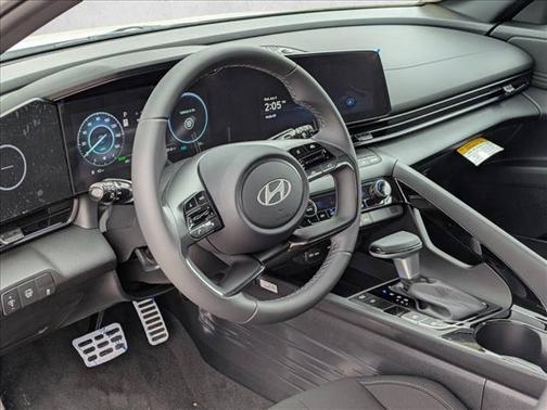 Serenity White 2025 Hyundai ELANTRA HEV SEL Sport