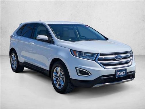 White Platinum Metal 2018 Ford Edge SEL