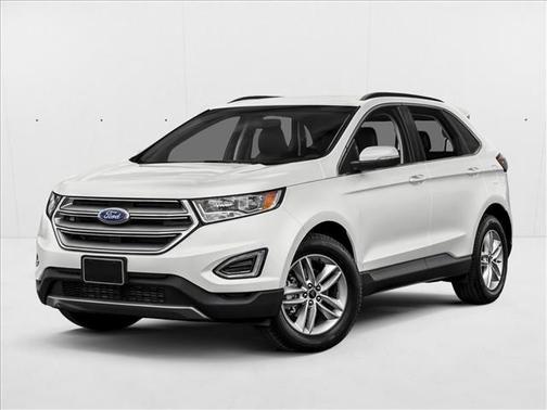 White Platinum Metal 2018 Ford Edge SEL