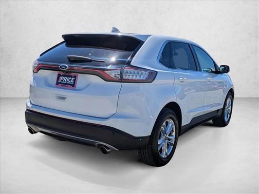 White Platinum Metal 2018 Ford Edge SEL