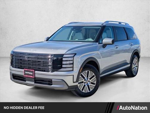 Typhoon Silver Metallic 2026 Hyundai Palisade Hybrid Blue SEL 7P