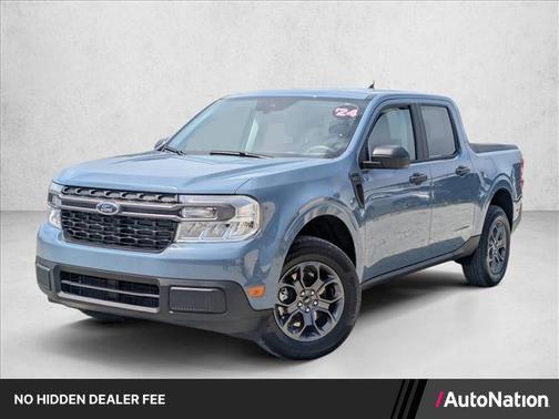 Azure Gray Metallic Tri-Coat 2024 Ford Maverick XLT