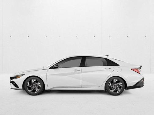 Serenity White 2025 Hyundai ELANTRA HEV SEL Sport