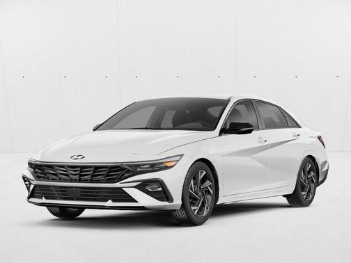 Serenity White 2025 Hyundai ELANTRA HEV SEL Sport