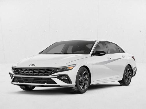 Serenity White 2025 Hyundai ELANTRA HEV SEL Sport