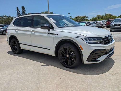 Opal White 2024 Volkswagen Tiguan 2.0T SE R-Line Black