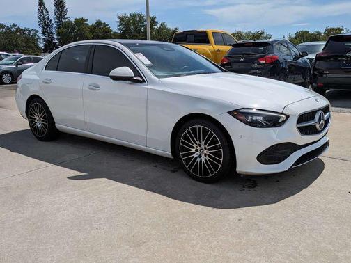 Polar White 2023 Mercedes-Benz C-Class Sedan