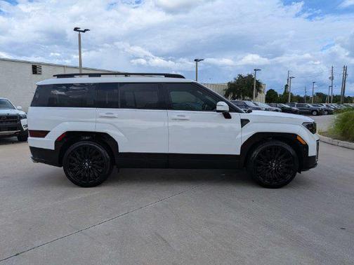 Serenity White 2025 Hyundai SANTA FE Calligraphy