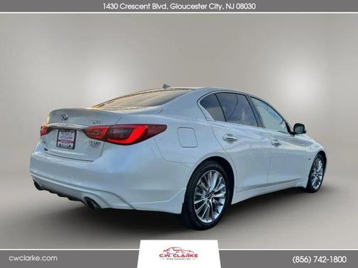 Majestic White 2019 INFINITI Q50 3.0t LUXE