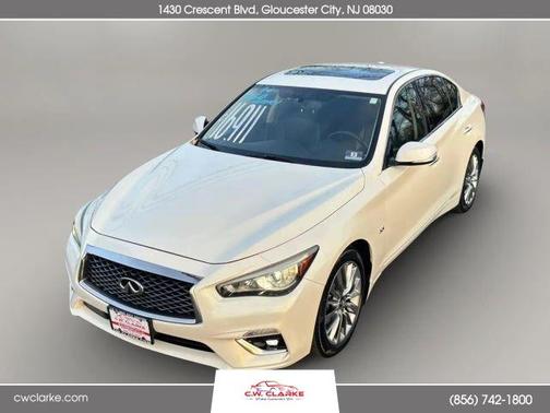 Majestic White 2019 INFINITI Q50 3.0t LUXE