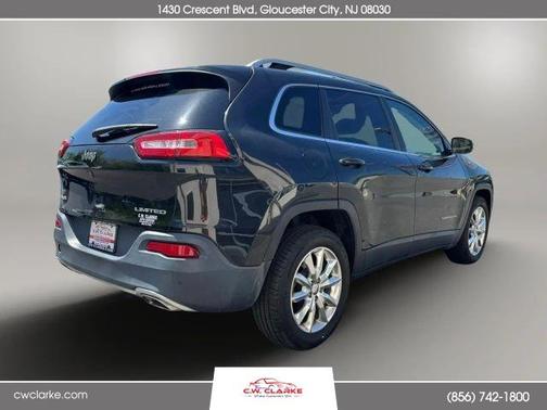 Black 2016 Jeep Cherokee Limited