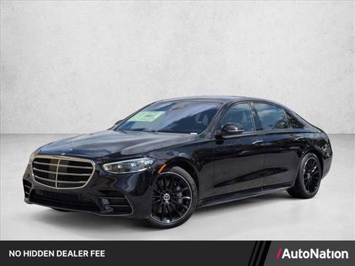 Obsidian Black Metallic 2025 Mercedes-Benz S-Class 4MATIC