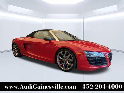 Brilliant Red / Black 2011 Audi R8 5.2 quattro Spyder
