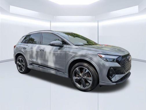 Pebble Gray 2024 Audi Q4 e-tron 50 Premium Plus