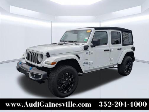 Bright White Clearcoat 2024 Jeep Wrangler 4xe Sahara