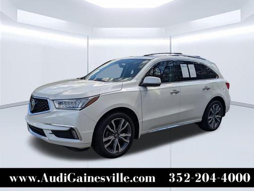 White Diamond Pearl 2019 Acura MDX 3.5L w/Advance Package