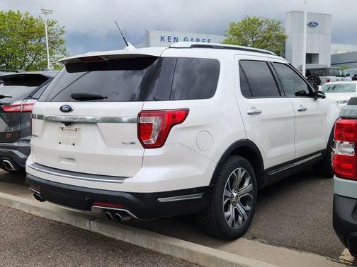 White Platinum Tri-Coat Metallic 2018 Ford Explorer Platinum