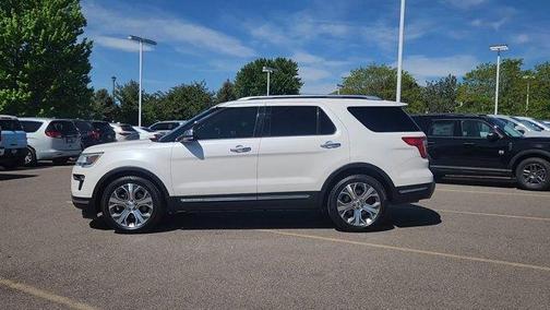 White Platinum Tri-Coat Metallic 2018 Ford Explorer Platinum