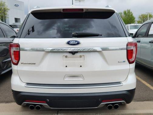 White Platinum Tri-Coat Metallic 2018 Ford Explorer Platinum
