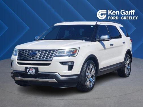 White Platinum Tri-Coat Metallic 2018 Ford Explorer Platinum