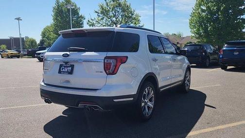White Platinum Tri-Coat Metallic 2018 Ford Explorer Platinum