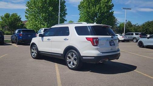 White Platinum Tri-Coat Metallic 2018 Ford Explorer Platinum