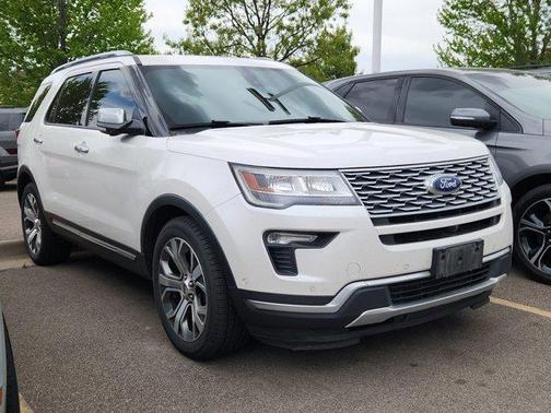 White Platinum Tri-Coat Metallic 2018 Ford Explorer Platinum