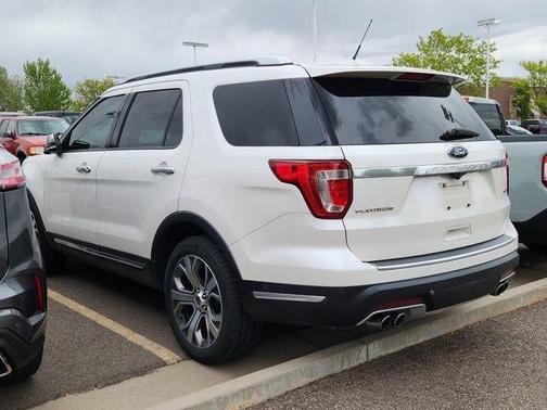White Platinum Tri-Coat Metallic 2018 Ford Explorer Platinum
