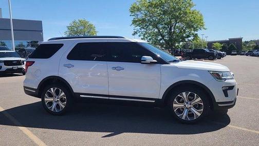 White Platinum Tri-Coat Metallic 2018 Ford Explorer Platinum