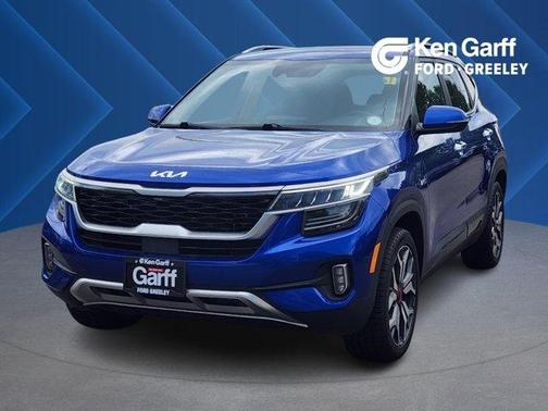 Neptune Blue 2022 Kia Seltos SX