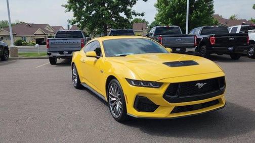 Yellow 2024 Ford Mustang GT Premium