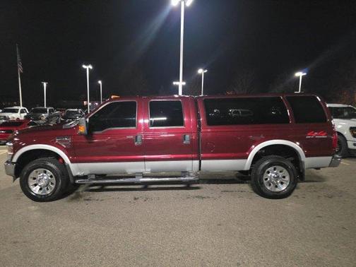 Red 2009 Ford F-350 Lariat Super Duty
