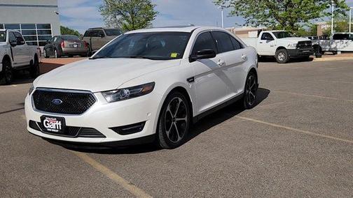 White Platinum Tri-Coat Metallic 2014 Ford Taurus SHO