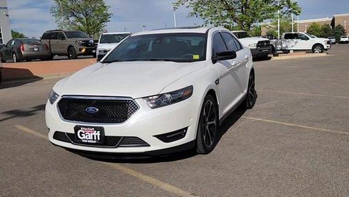 White Platinum Tri-Coat Metallic 2014 Ford Taurus SHO