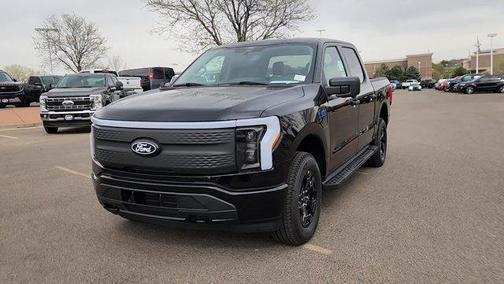 Agate Black Metallic 2025 Ford F-150 Lightning XLT