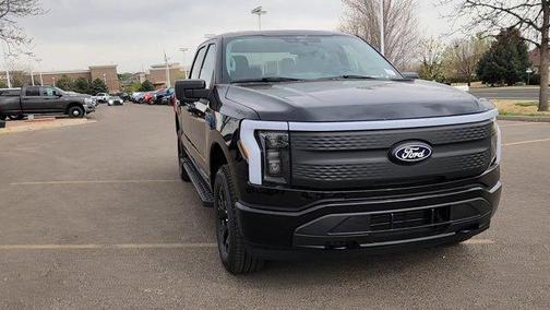 Agate Black Metallic 2025 Ford F-150 Lightning XLT