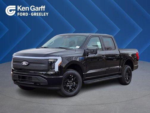 Agate Black Metallic 2025 Ford F-150 Lightning XLT