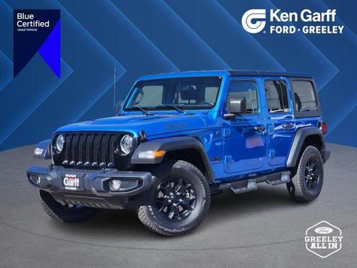 Hydro Blue Pearlcoat 2023 Jeep Wrangler Sport