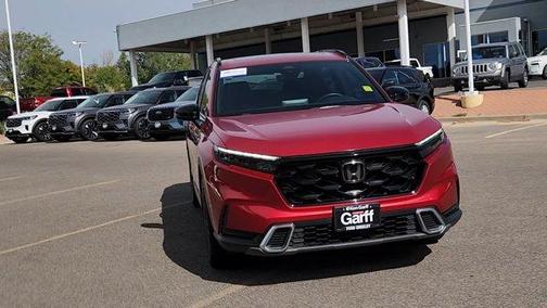 Radiant Red Metallic 2025 Honda CR-V Hybrid Sport Touring