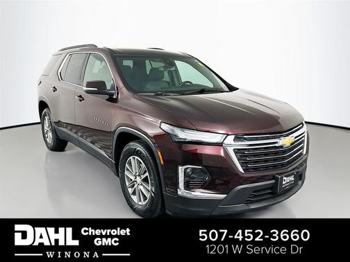 Black Cherry Metallic 2023 Chevrolet Traverse LT Cloth