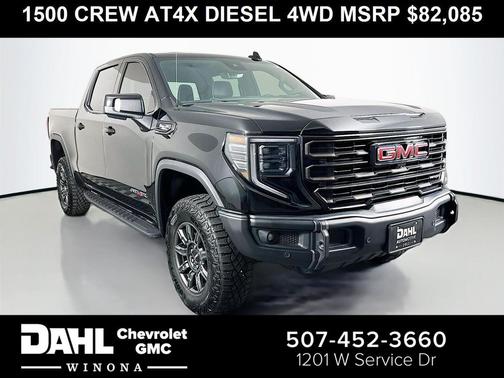 Onyx Black 2025 GMC Sierra 1500 AT4X