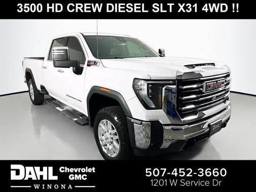 Summit White 2024 GMC Sierra 3500 SLT