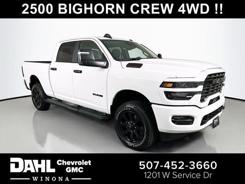 Bright White Clearcoat 2025 RAM 2500 Big Horn Crew Cab 4x4 6'4' Box