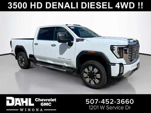 Glacier White Tricoat 2026 GMC Sierra 3500 Denali